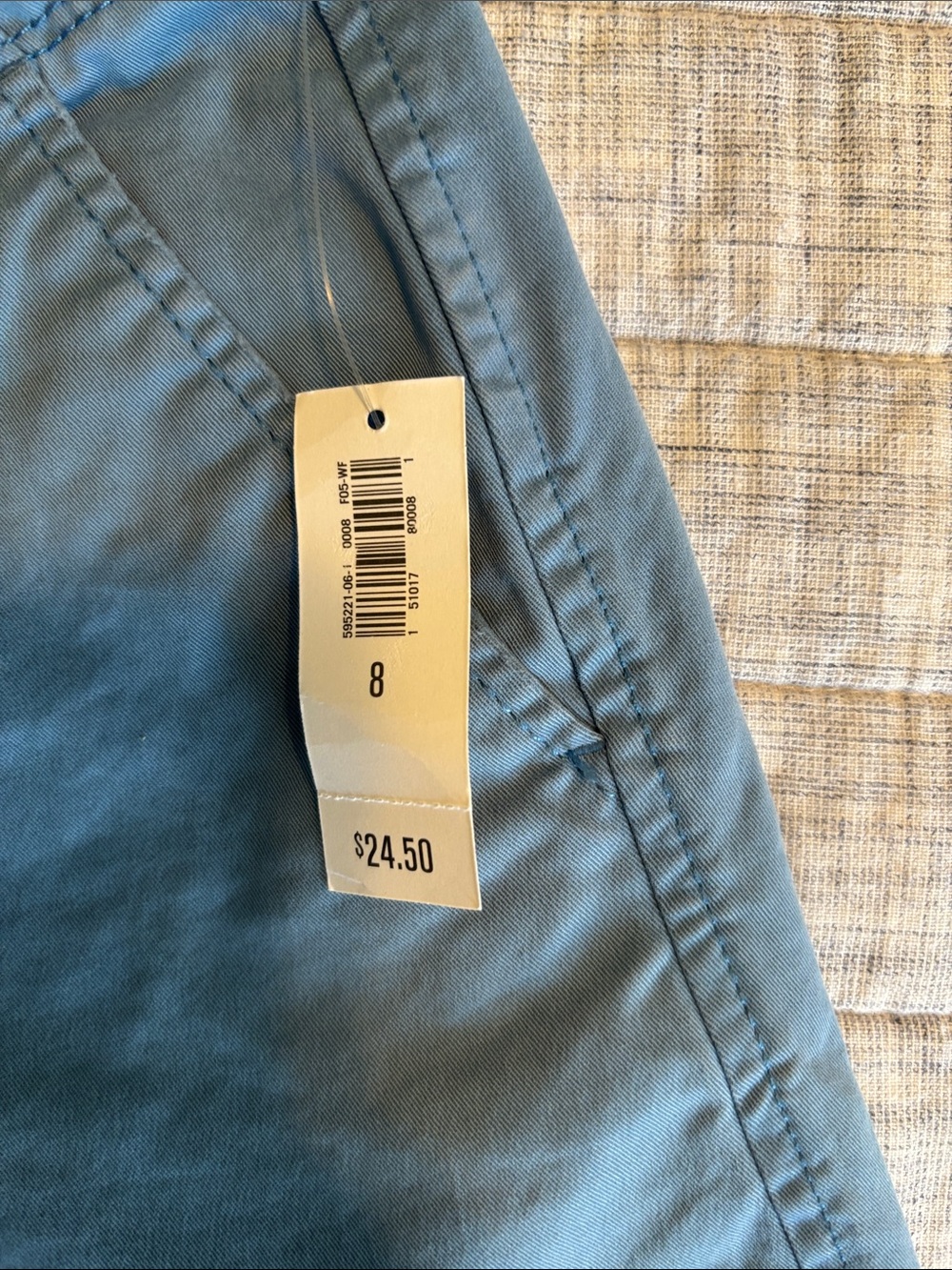 Old Navy Light Blue Women's Bermuda Shorts - Picture 2 of 5